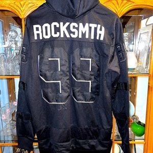 Rocksmith Black Jersey Hoodie Japanese Graphic Men’s Large *Rare*